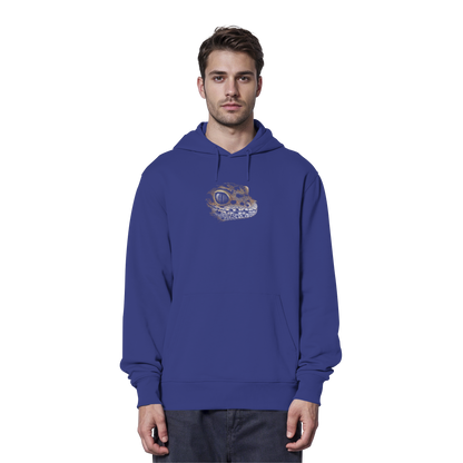 Leopard Gecko Skizze Kritzelkunst - Organic Hoodie