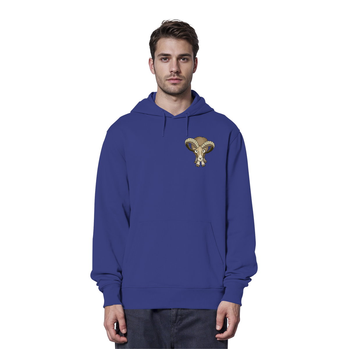 Bockiges Mufflon Widder Schafbock - Organic Hoodie