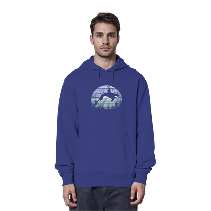 Retro Tiefsee Schwertwal Orca - Organic Hoodie