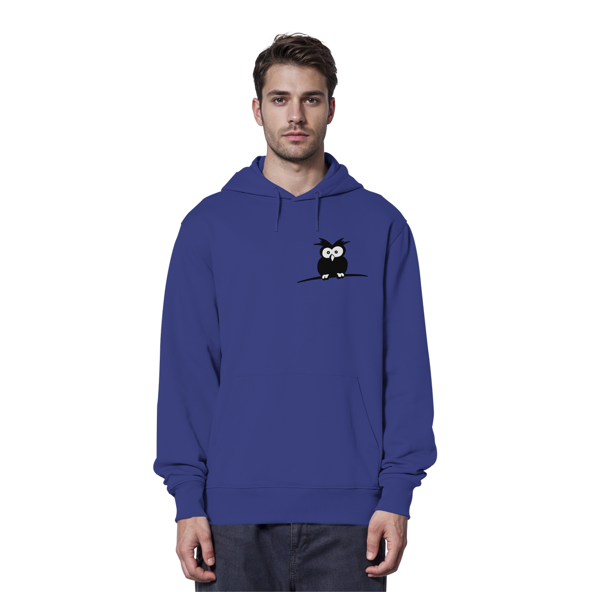 Kleine struppige Eule - Organic Hoodie