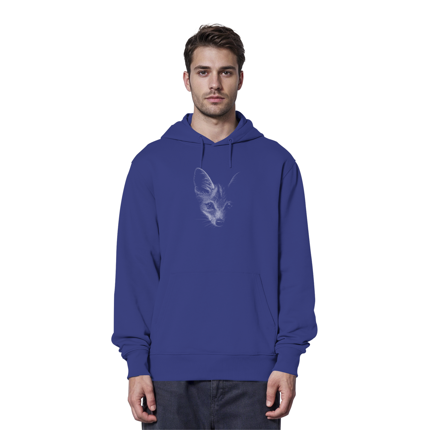 Fuchs Kritzelkunst Illustration - Organic Hoodie