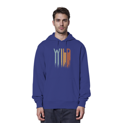 Wild Retro Schriftzug - Organic Hoodie