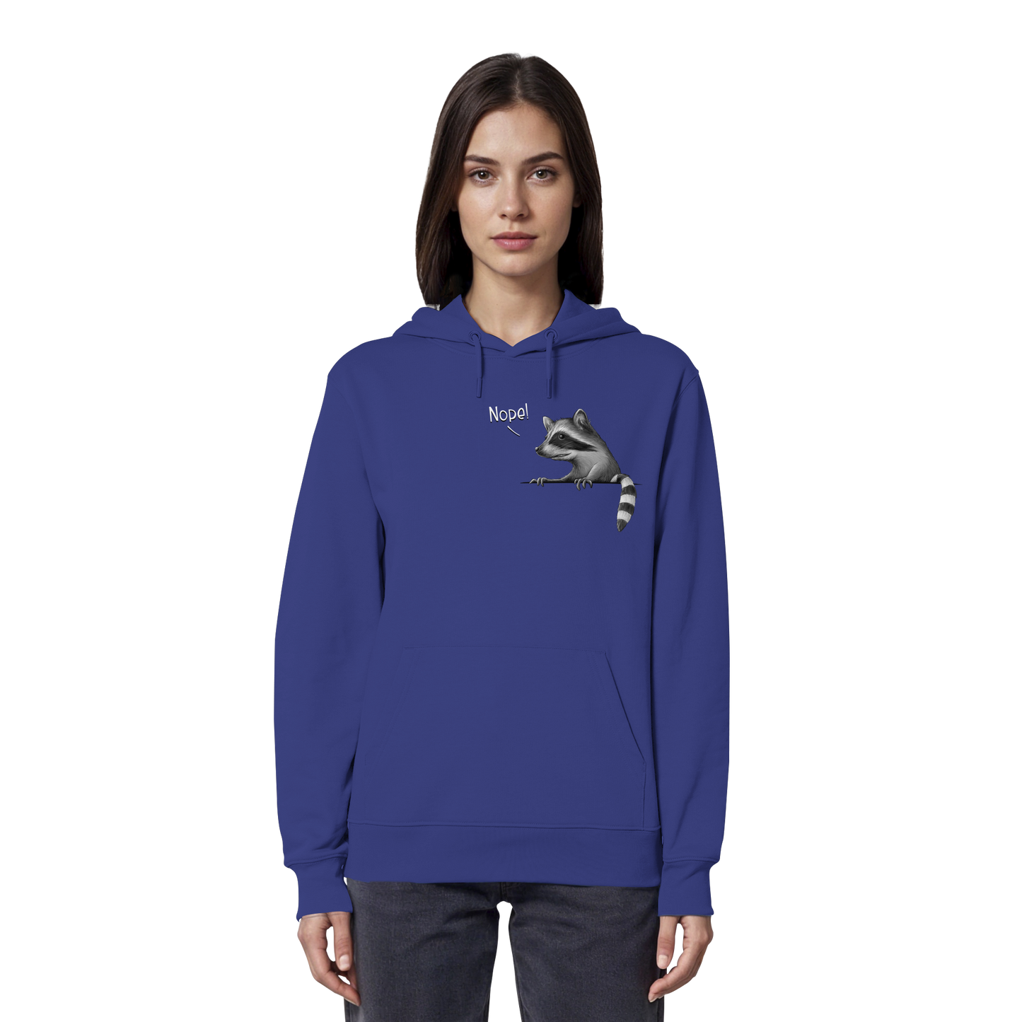 Nope! Frecher verwegener Waschbär - Organic Hoodie