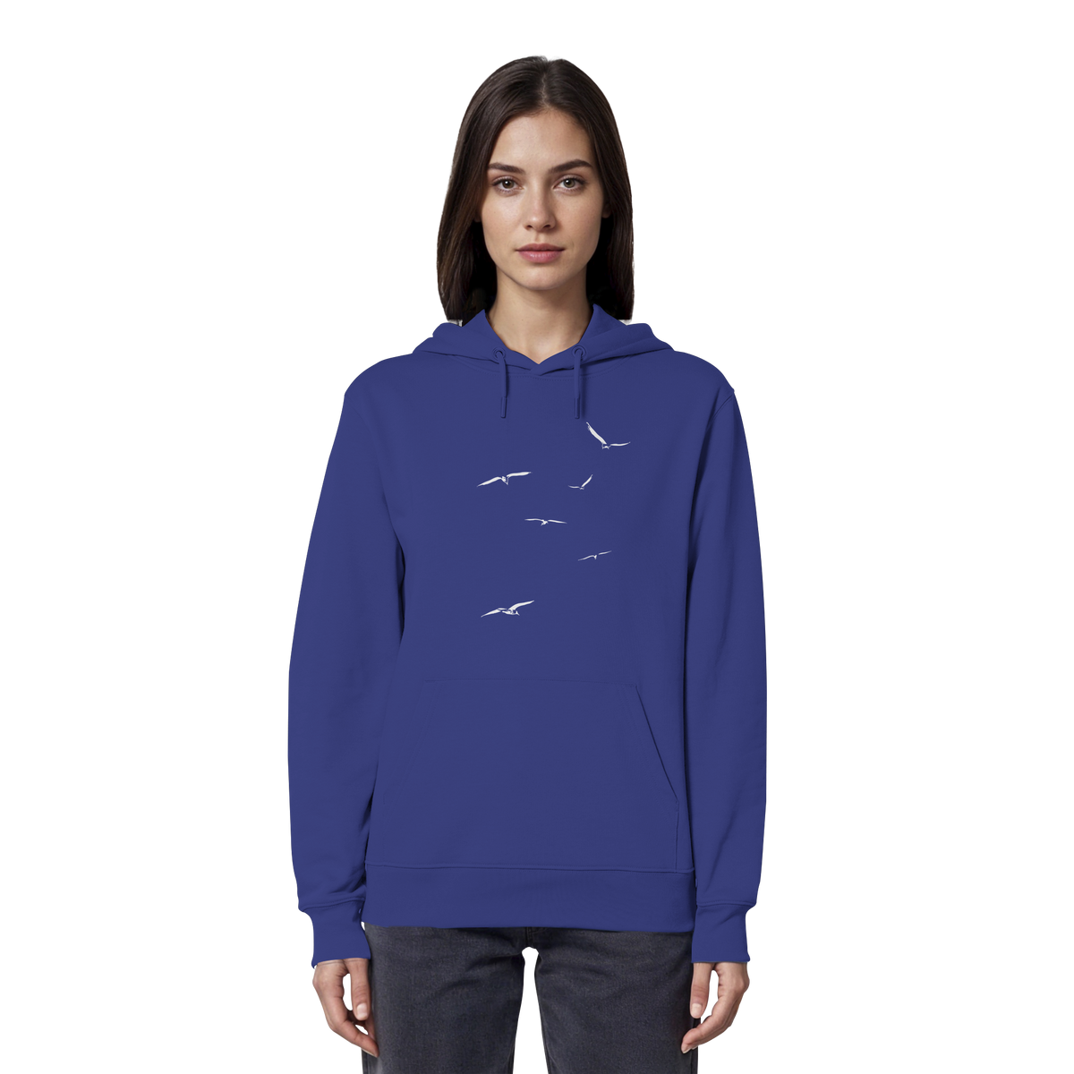 Vogelschwarm – Traum vom Fliegen - Organic Hoodie