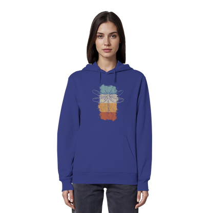 Retro Kunst Libelle | Vintage Dragonfly - Organic Hoodie