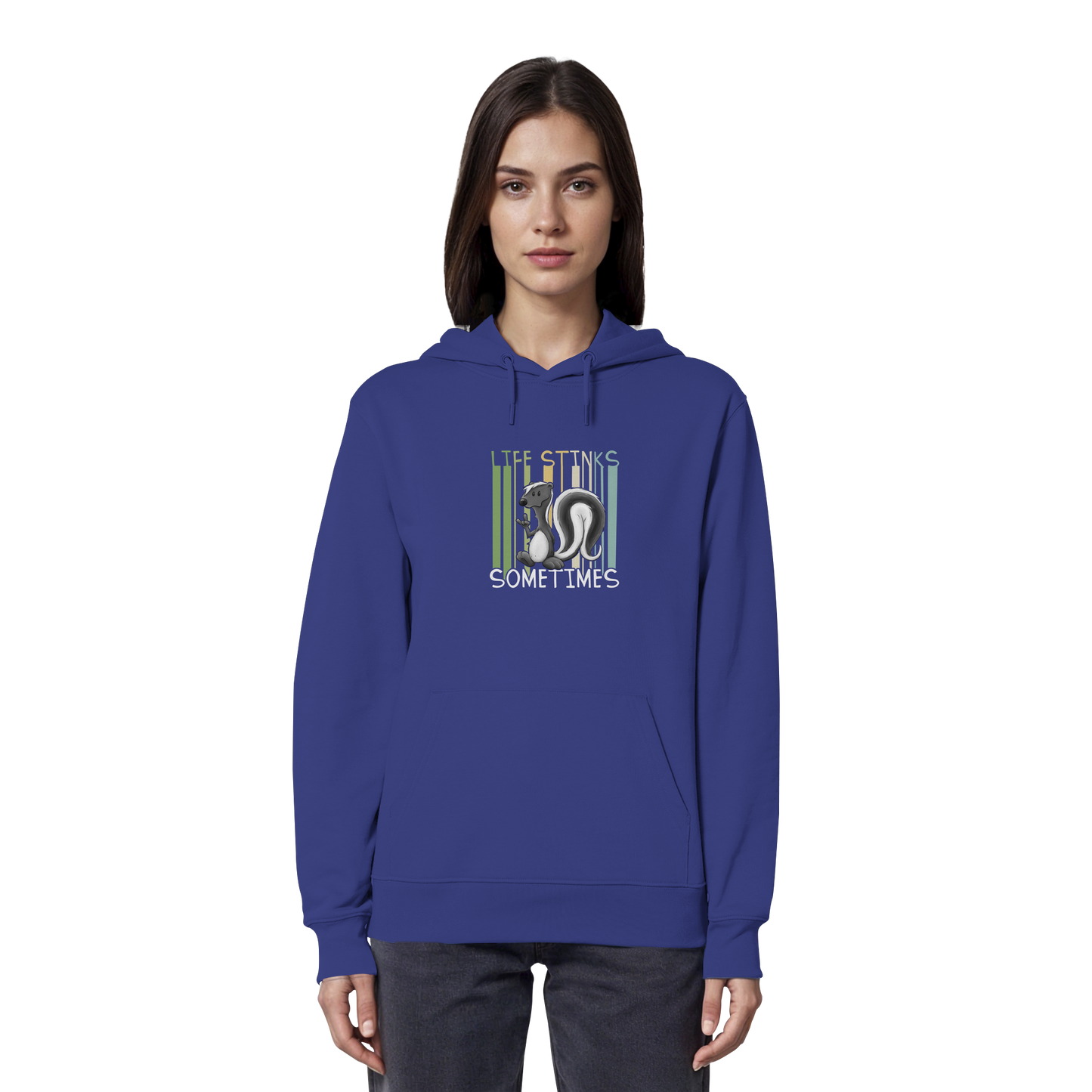 Life Stinks Sometimes Stinktier Weisheit - Organic Hoodie