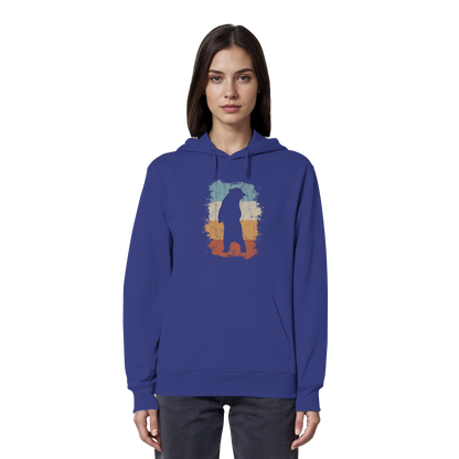 Retro Bären-Silhouette - Organic Hoodie