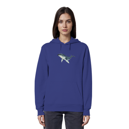 Tiefsee Ozean-Riese Buckelwal - Organic Hoodie