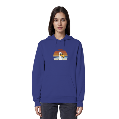 Cool lässige Retro Möwe - Organic Hoodie