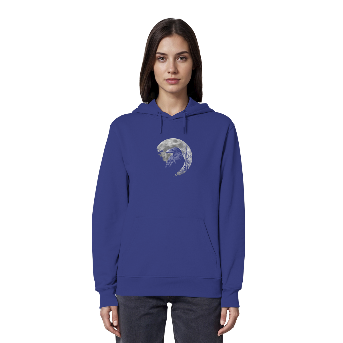Vollmond-Rabe - Organic Hoodie