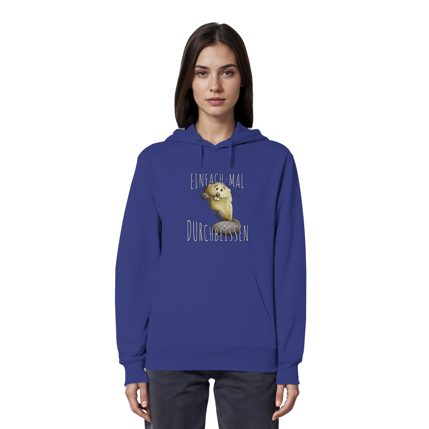 Einfach mal Durchbeissen Biber - Organic Hoodie