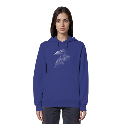 Kritzelkunst Rabe Krähe - Organic Hoodie