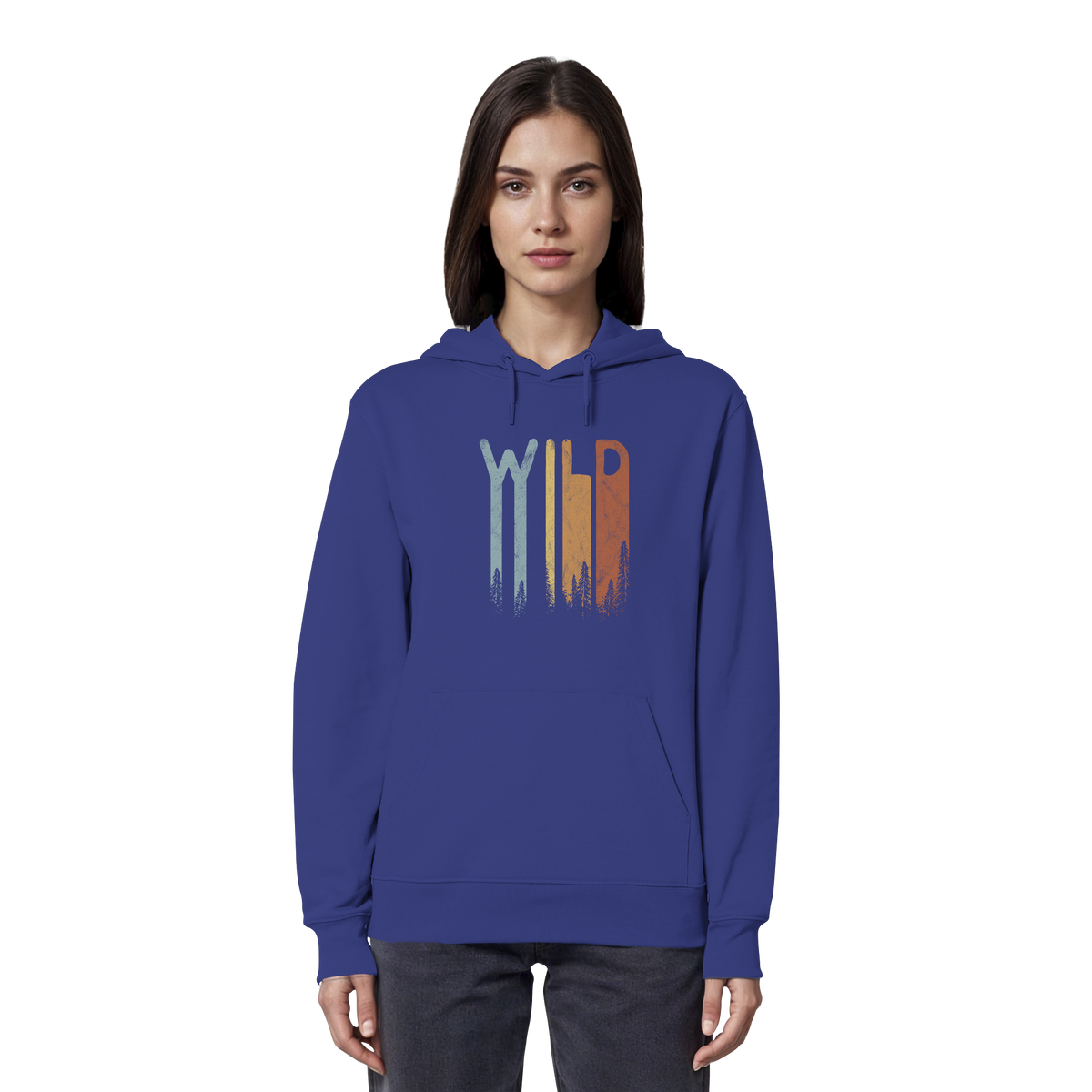 Wild Retro Schriftzug - Organic Hoodie