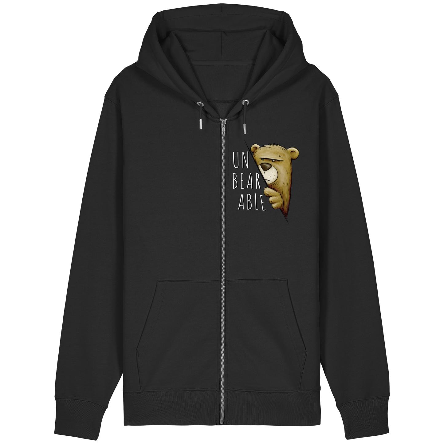 Unbearable – Unerträglich Bär - Organic Relaxed Zipper