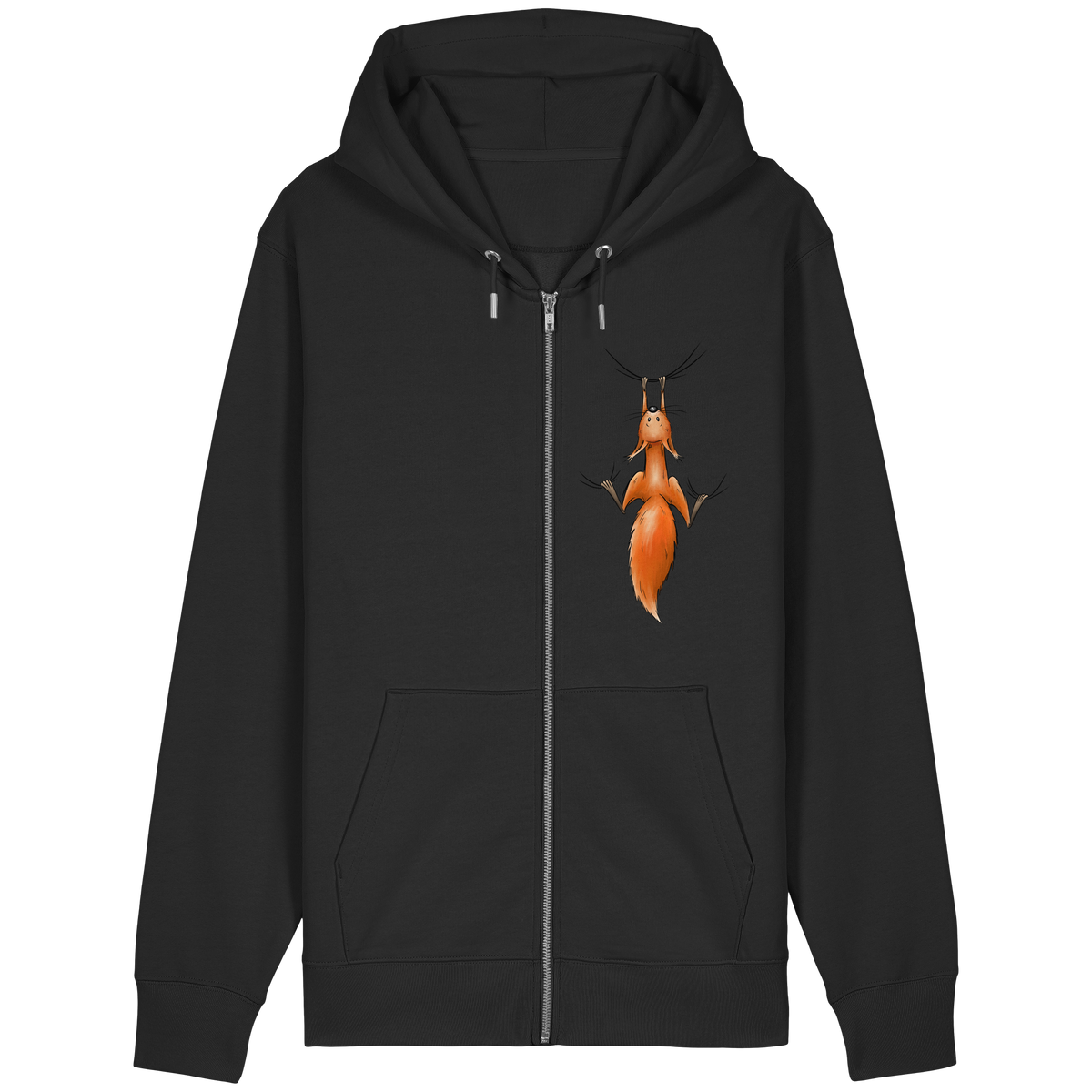 Rotes Eichhörnchen hängt ab - Organic Relaxed Zipper