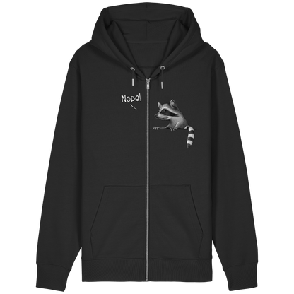 Nope! Frecher verwegener Waschbär - Organic Relaxed Zipper