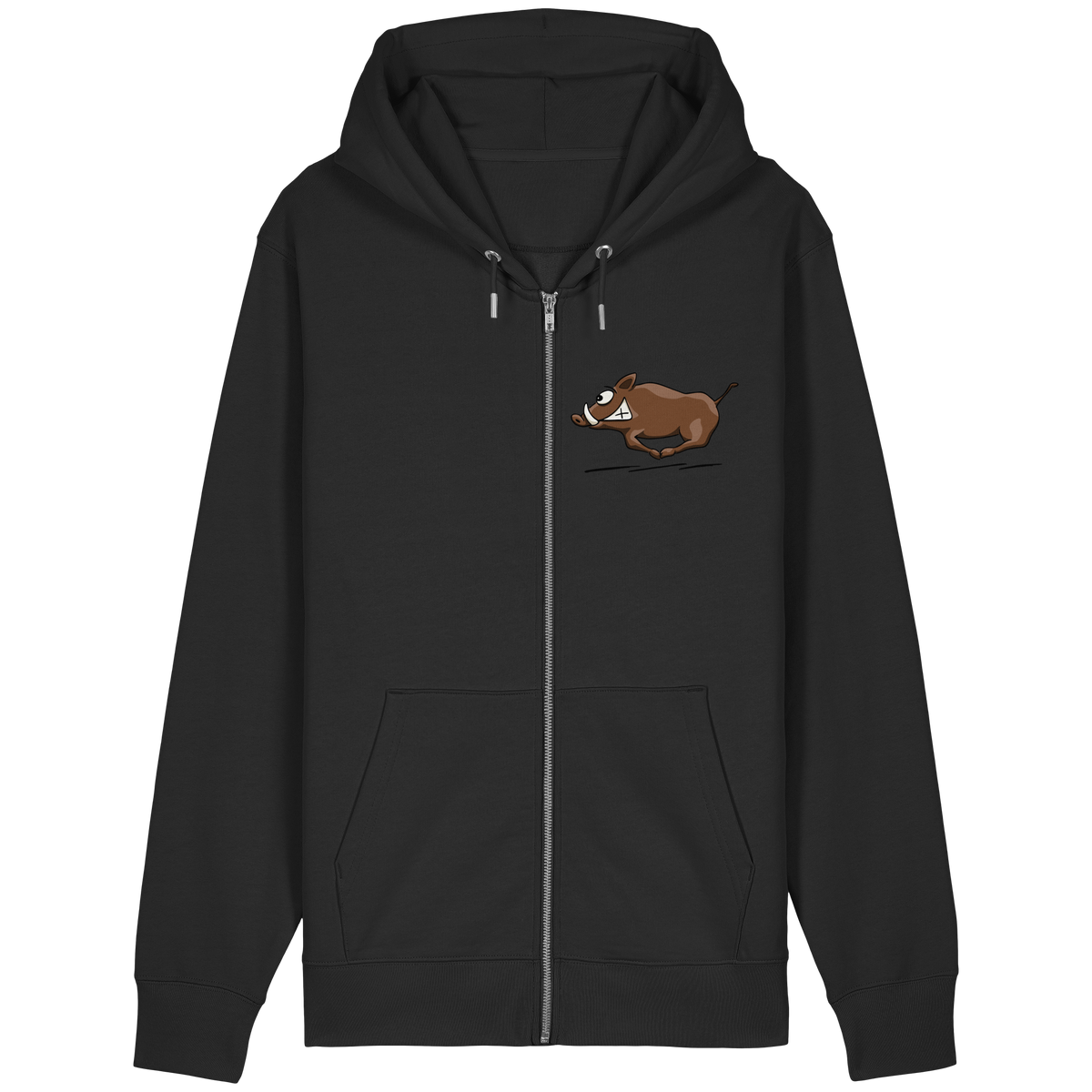 sauwildes Wildschwein | Wildsau  - Organic Relaxed Zipper