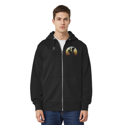 Retro Eichhörnchen Silhouette - Organic Relaxed Zipper