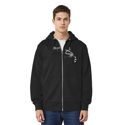 Nope! Frecher verwegener Waschbär - Organic Relaxed Zipper