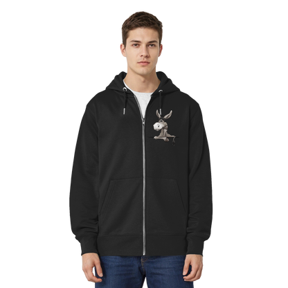 Lustiger lässiger Esel - Organic Relaxed Zipper