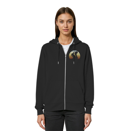 Retro Eichhörnchen Silhouette - Organic Relaxed Zipper