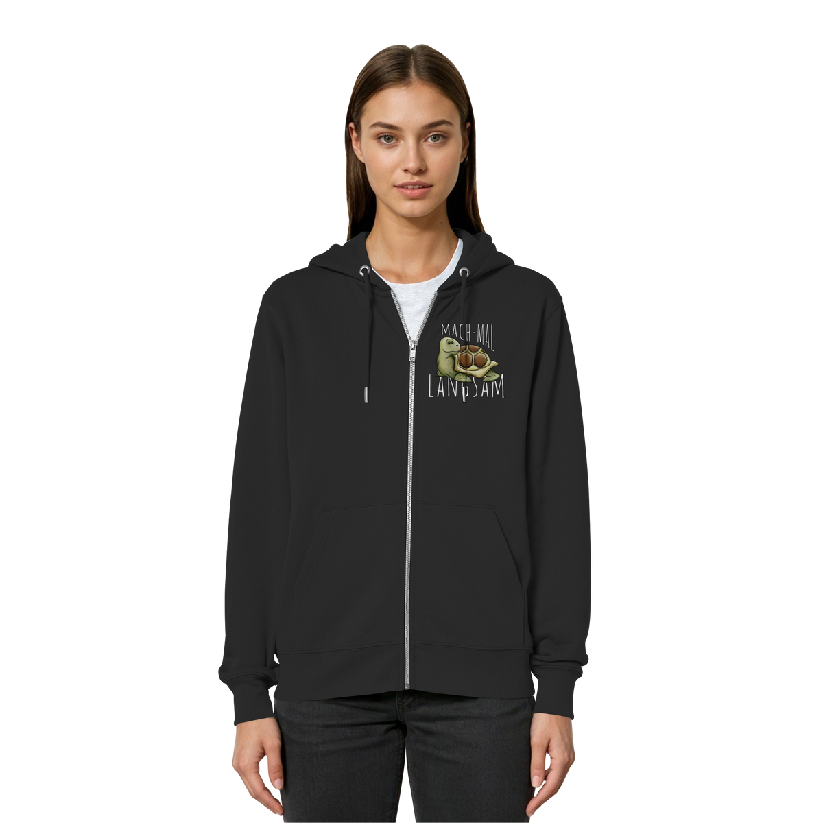 Mach mal langsam Schildkröte - Organic Relaxed Zipper
