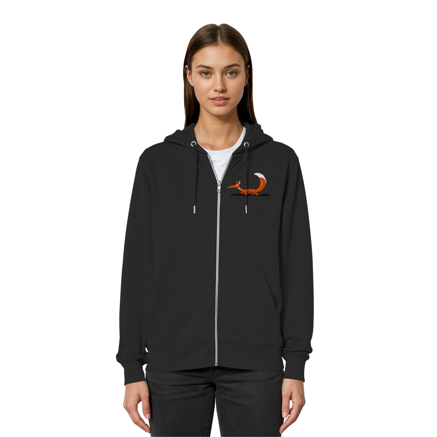 Lässiger cooler Fuchs | Mr. Fox, der Schleicher - Organic Relaxed Zipper