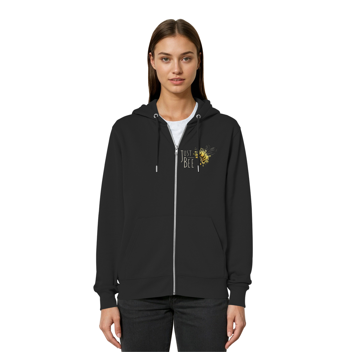 Just Bee, kleine Honig-Biene - Organic Relaxed Zipper