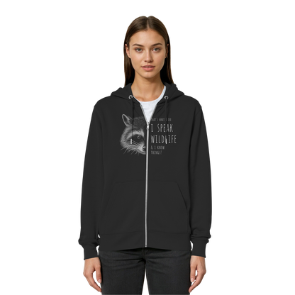I Speak Wildlife And I Know Waschbär - Organic Relaxed Zipper