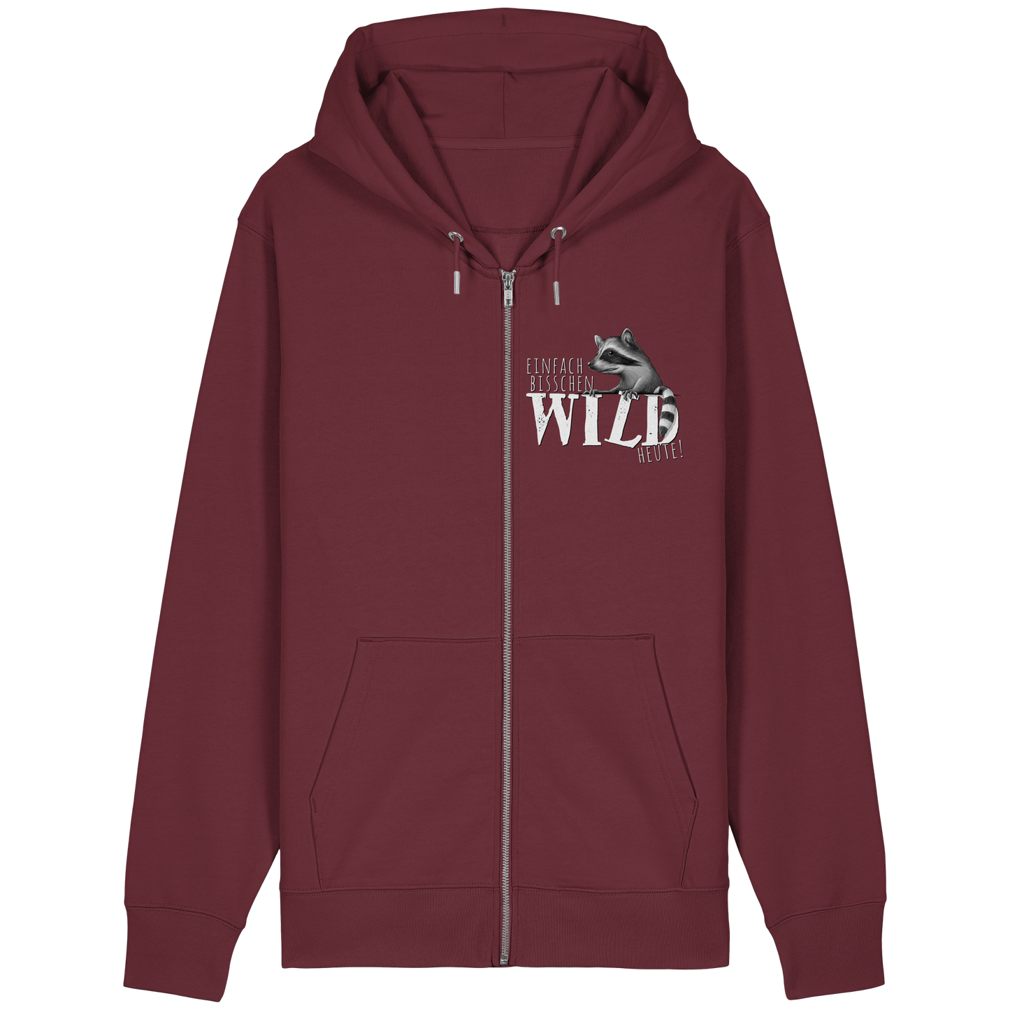 Bisschen wild heute! Waschbär - Organic Relaxed Zipper
