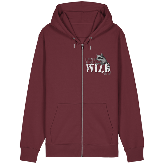 Bisschen wild heute! Waschbär - Organic Relaxed Zipper
