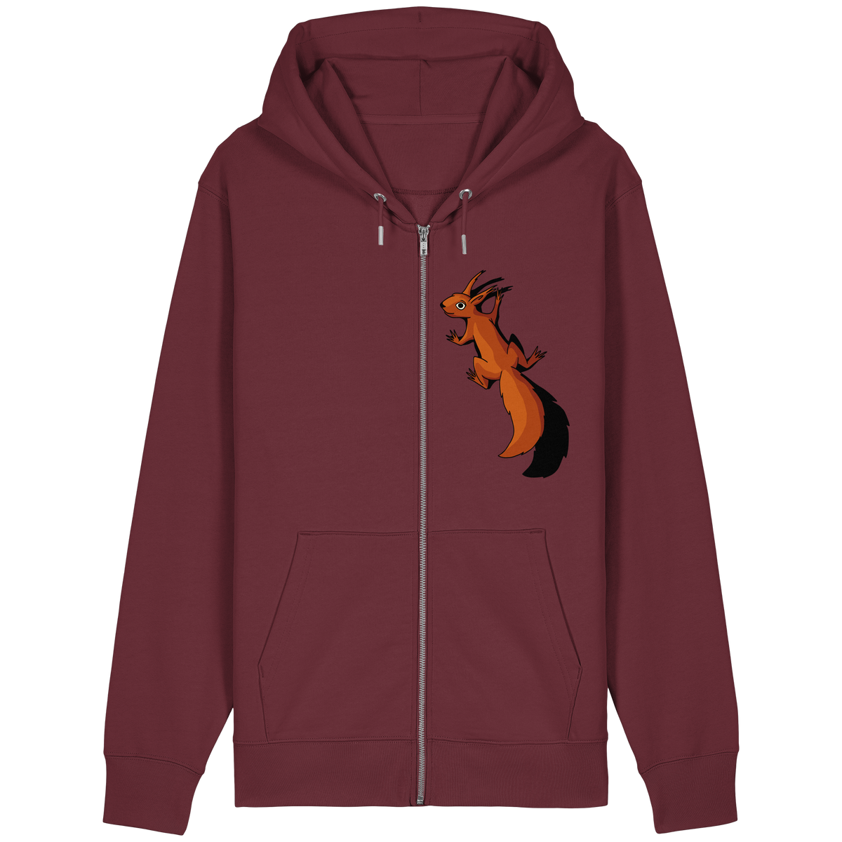 Süßes Eichhörnchen klettert - Organic Relaxed Zipper