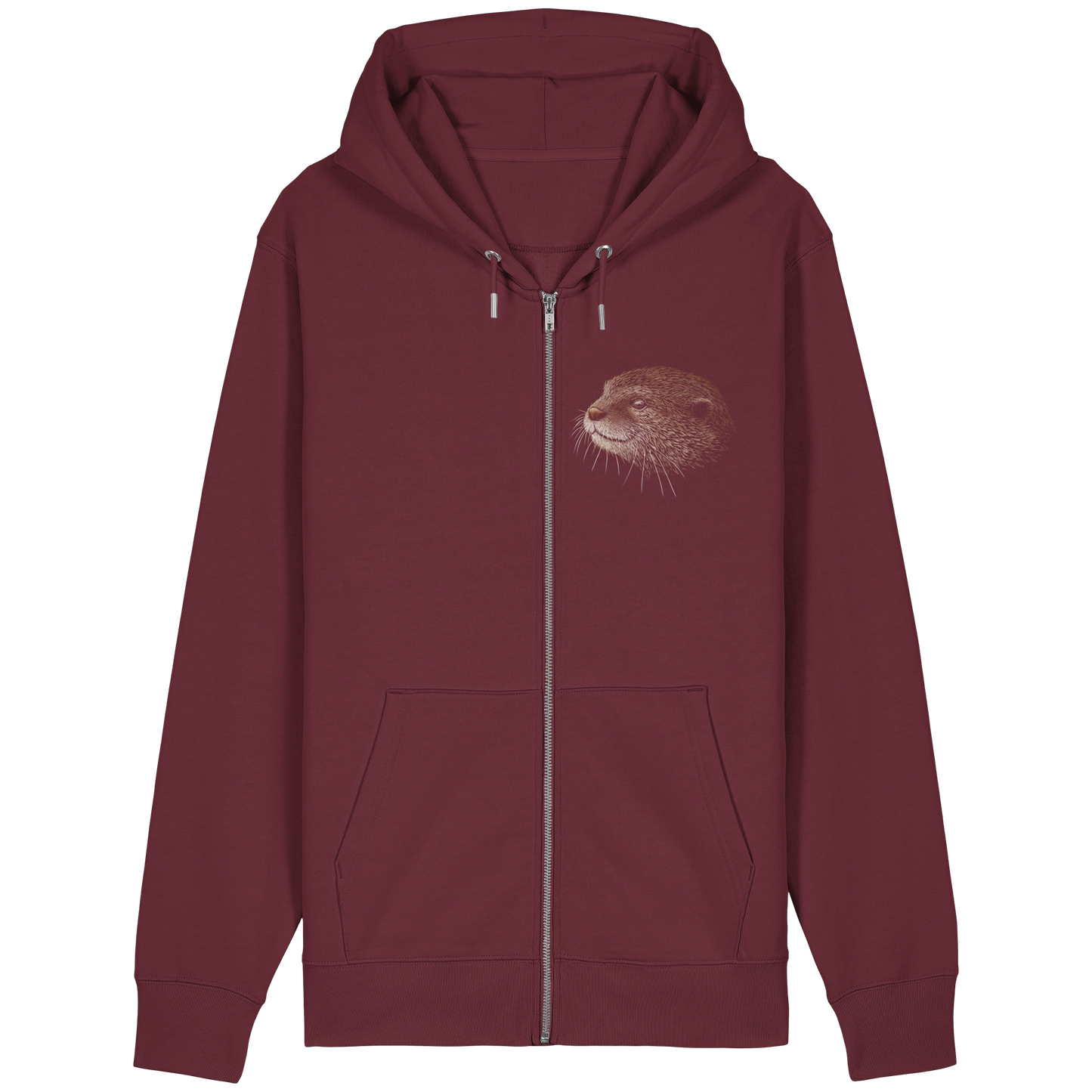 Otter Bleistift Zeichnung KritzelKunst - Organic Relaxed Zipper