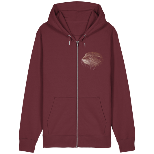 Otter Bleistift Zeichnung KritzelKunst - Organic Relaxed Zipper