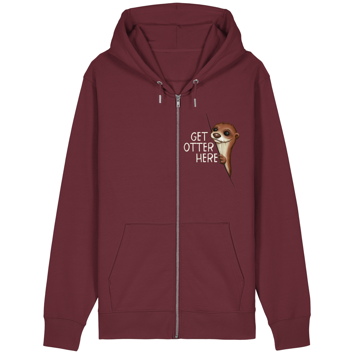 Get Otter Here | Lustiger Otter Kalauer - Organic Relaxed Zipper