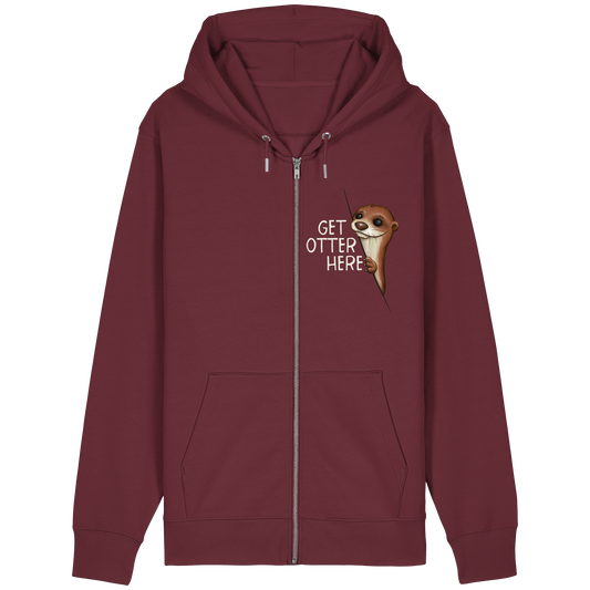 Get Otter Here | Lustiger Otter Kalauer - Organic Relaxed Zipper