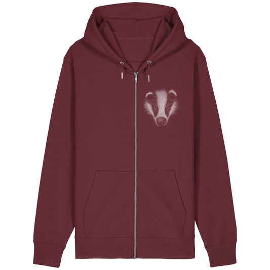 Kritzel-Kunst Dachs Illustration - Organic Relaxed Zipper