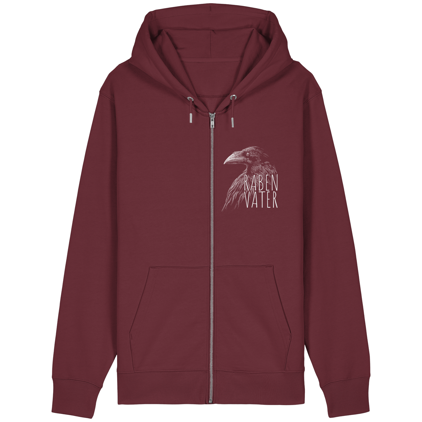 Rabenvater schwarzer Rabe Krähe - Organic Relaxed Zipper