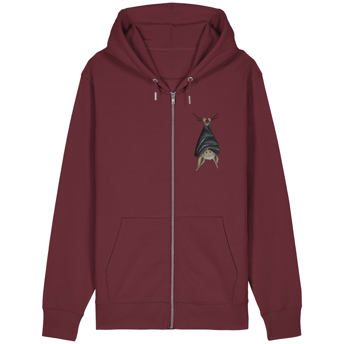 Lustig chillende Fledermaus - Organic Relaxed Zipper
