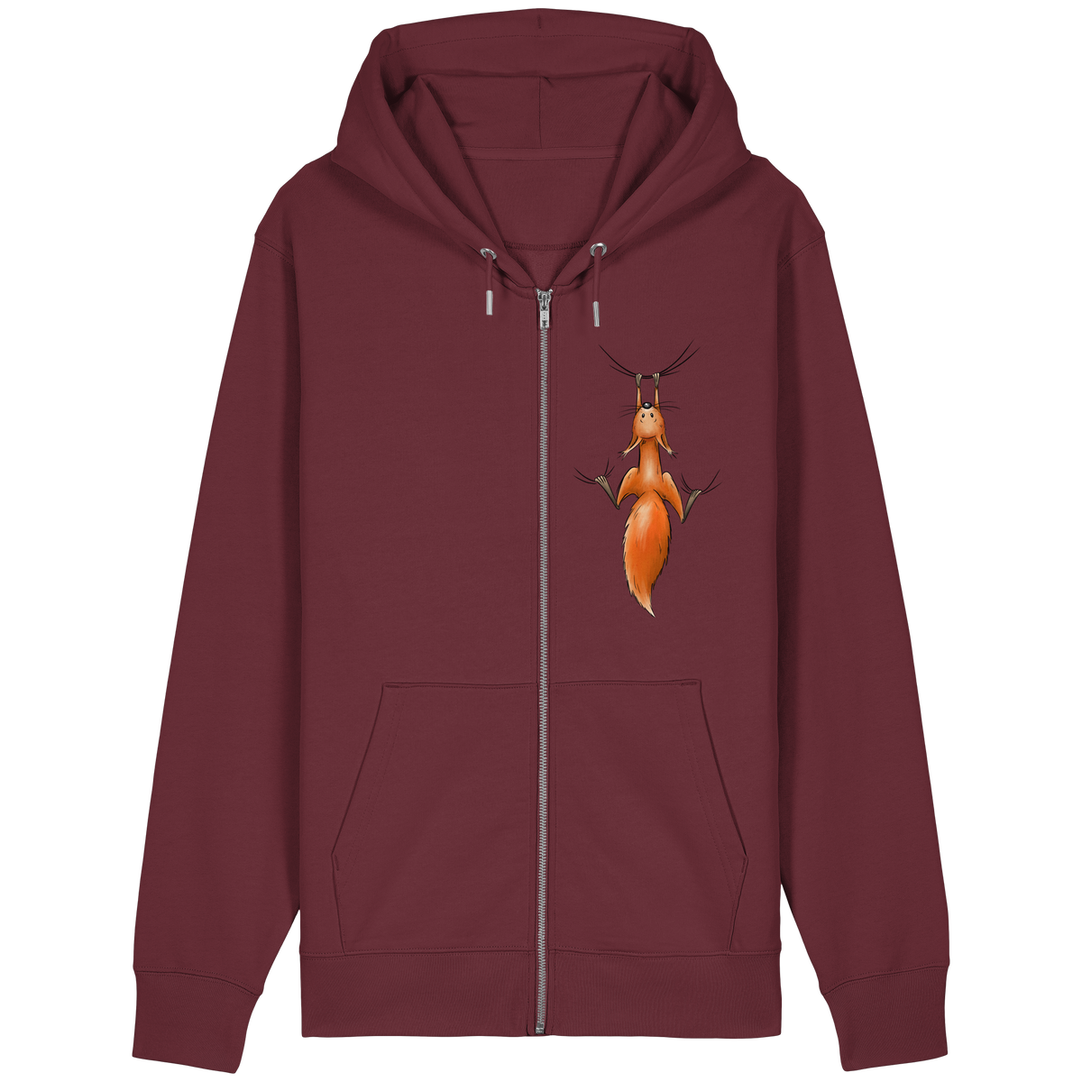 Rotes Eichhörnchen hängt ab - Organic Relaxed Zipper
