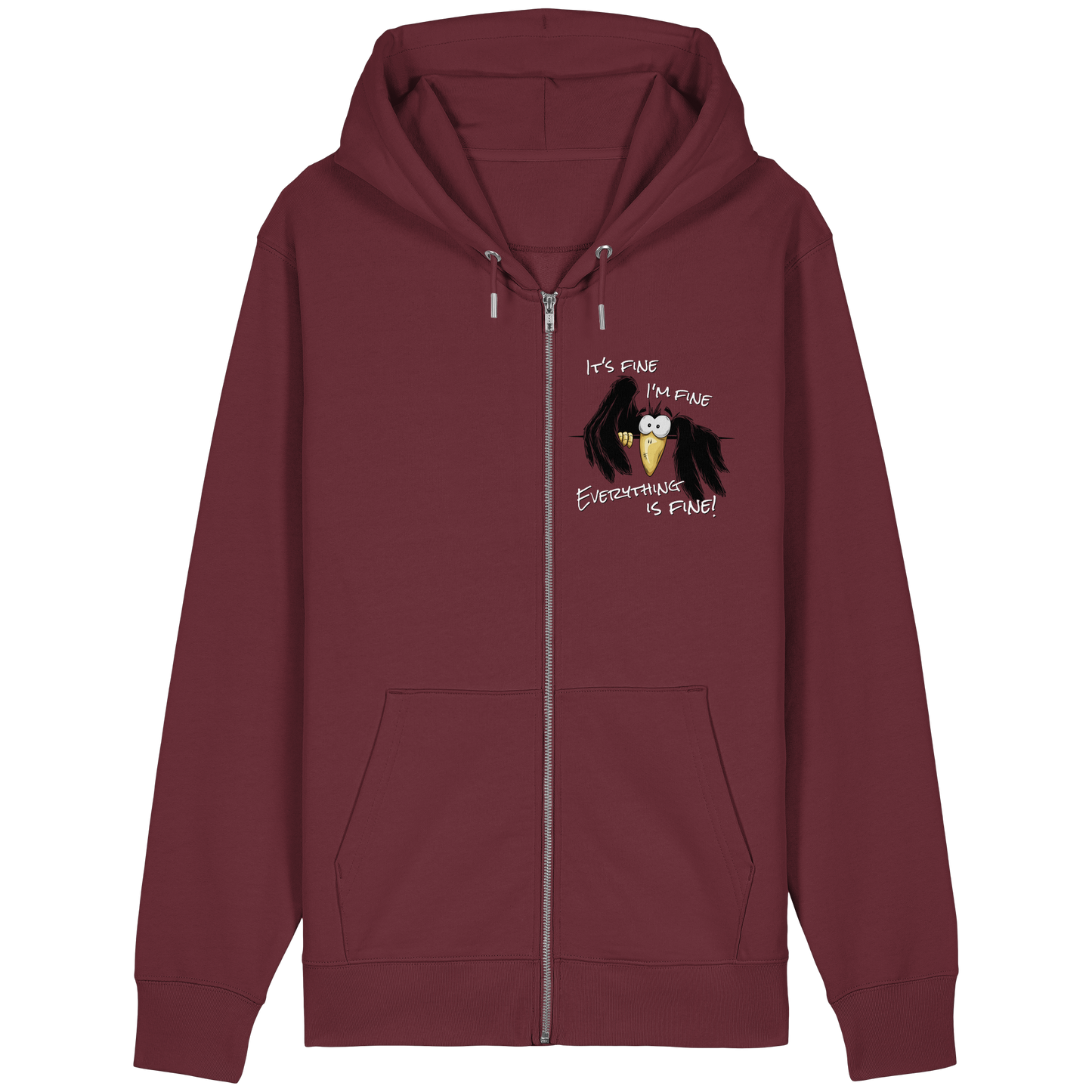 I’m Fine Rabe | Alles Gut Krähe - Organic Relaxed Zipper
