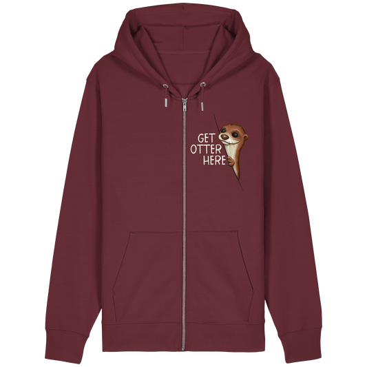 Get Otter Here | Lustiger Otter Kalauer - Organic Relaxed Zipper