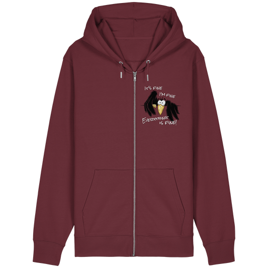 I’m Fine Rabe | Alles Gut Krähe - Organic Relaxed Zipper