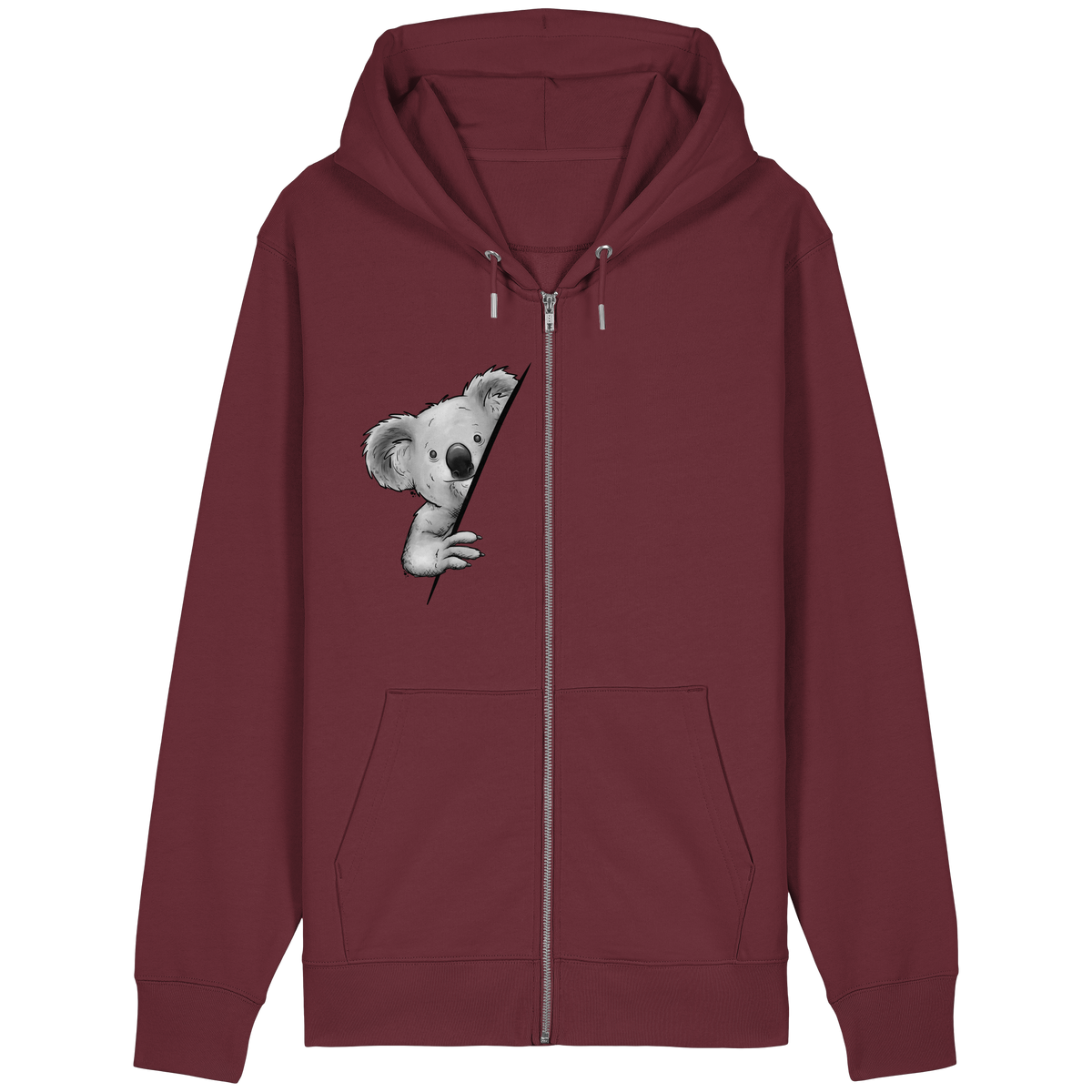 Koala Bär Illustration - Organic Relaxed Zipper