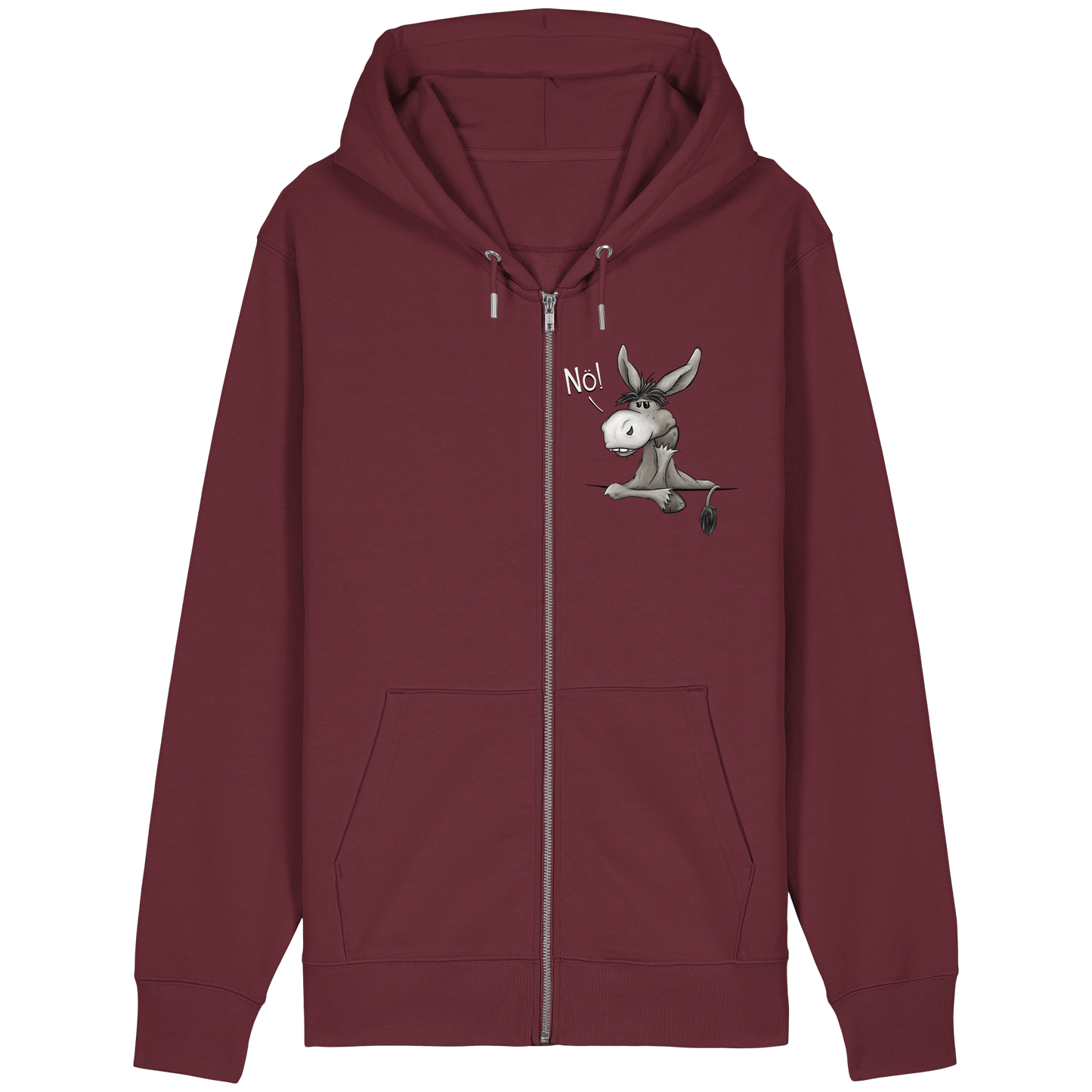 Nö! Störrischer Esel - Organic Relaxed Zipper