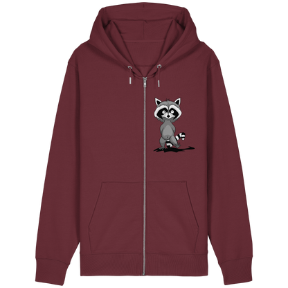 Frecher kleiner Waschbär - Organic Relaxed Zipper
