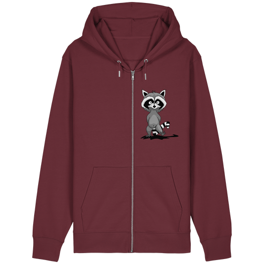 Frecher kleiner Waschbär - Organic Relaxed Zipper