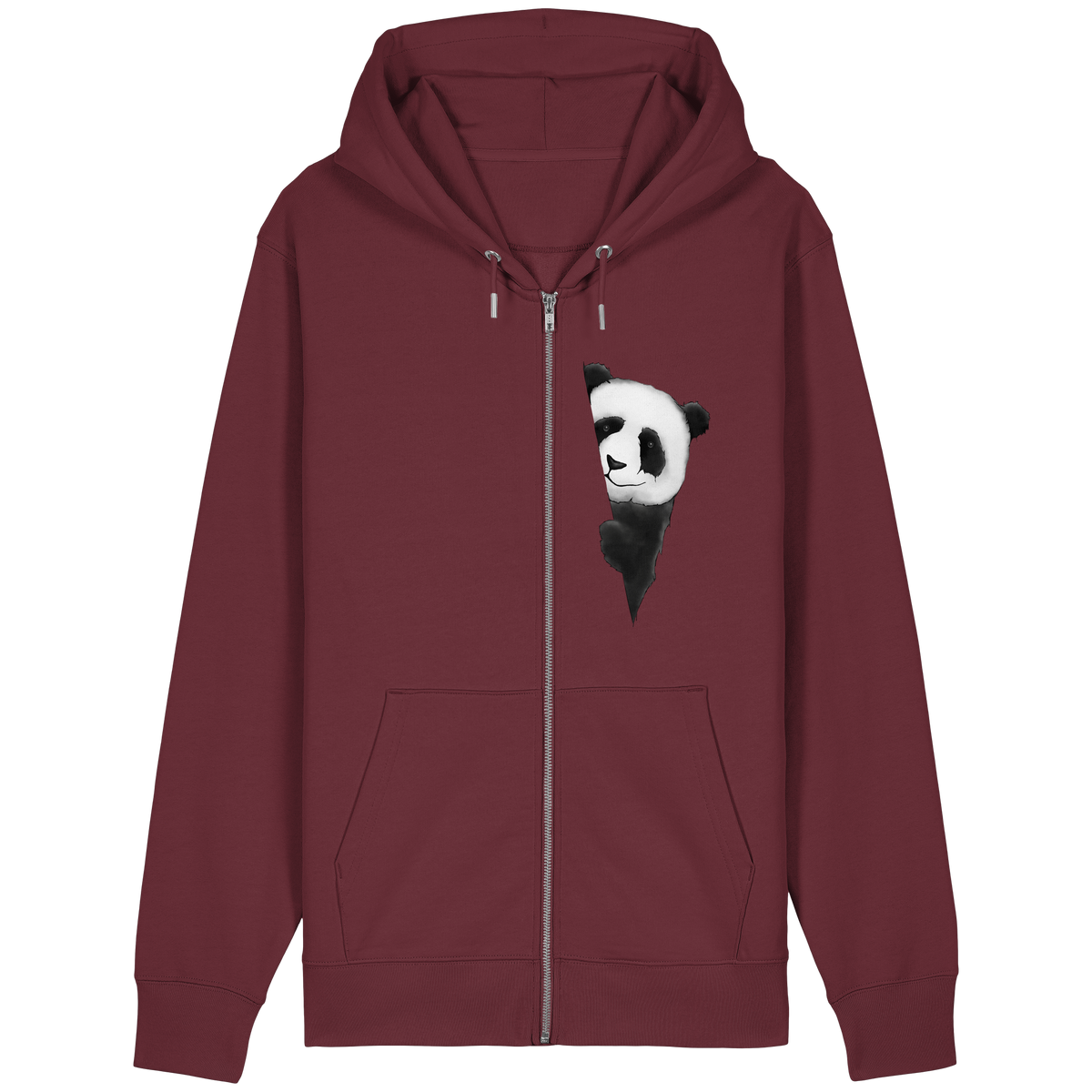 Panda Bär Illustration - Organic Relaxed Zipper