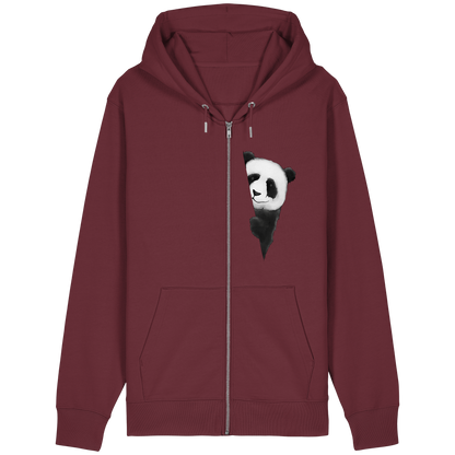 Panda Bär Illustration - Organic Relaxed Zipper
