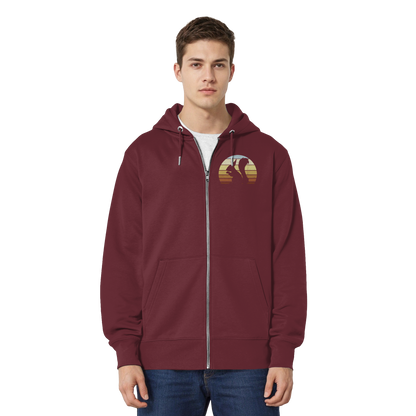 Retro Eichhörnchen Silhouette - Organic Relaxed Zipper